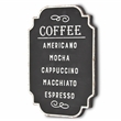 Celso Rustic Style Coffee Themed Wall Sign