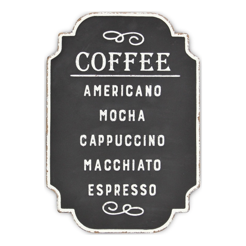 Celso Rustic Style Coffee Themed Wall Sign