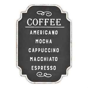 Celso Rustic Style Coffee Themed Wall Sign