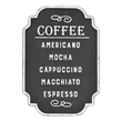 Celso Rustic Style Coffee Themed Wall Sign