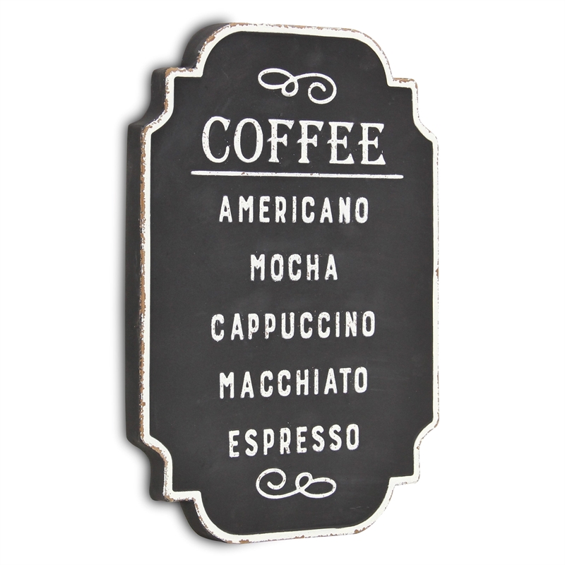 Celso Rustic Style Coffee Themed Wall Sign