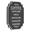 Celso Rustic Style Coffee Themed Wall Sign