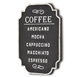 Celso Rustic Style Coffee Themed Wall Sign