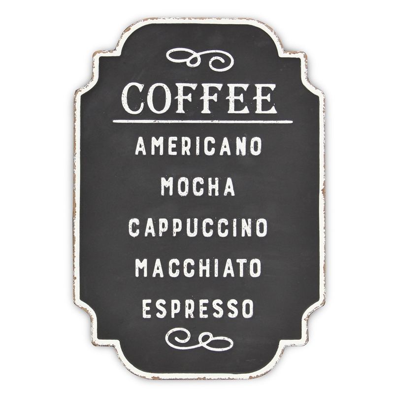 Celso Rustic Style Coffee Themed Wall Sign