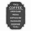Celso Rustic Style Coffee Themed Wall Sign