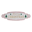 Menica Multicolor Merry Christmas Sign