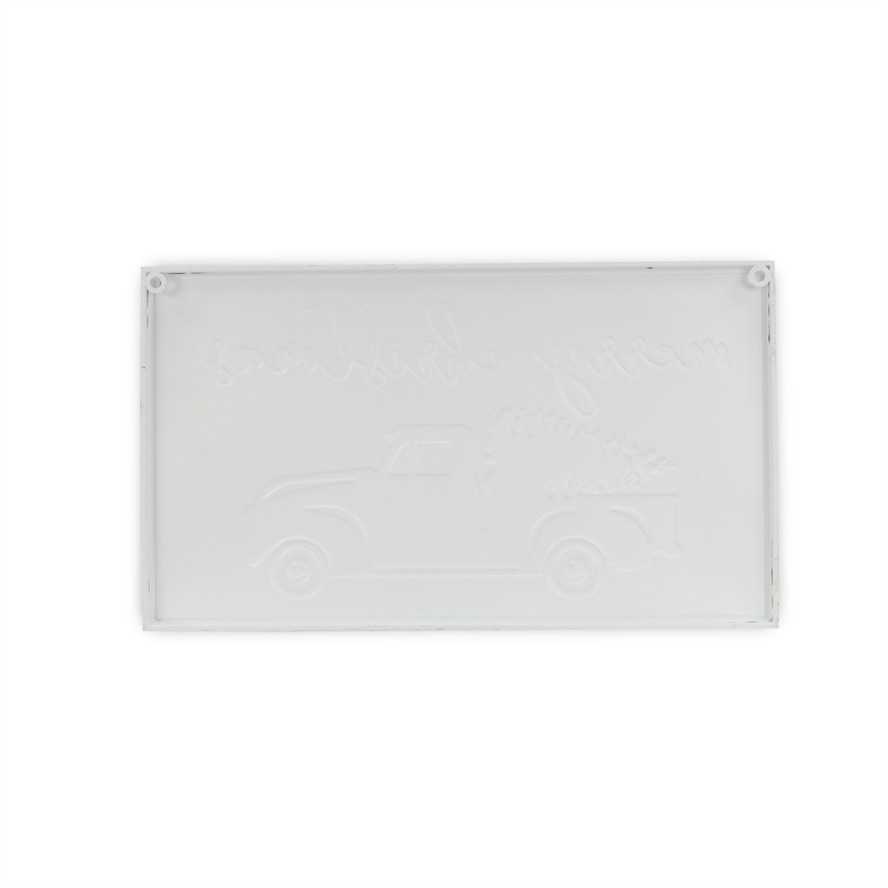 Menica Multicolor Truck & Tree Christmas Sign