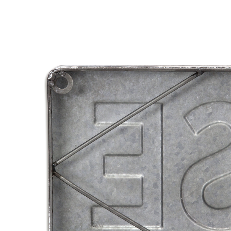 Roven Galvanized Lake House Sign - Large