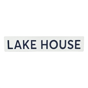 Roven Horizontal &quotLake House&quot Sign - Off White
