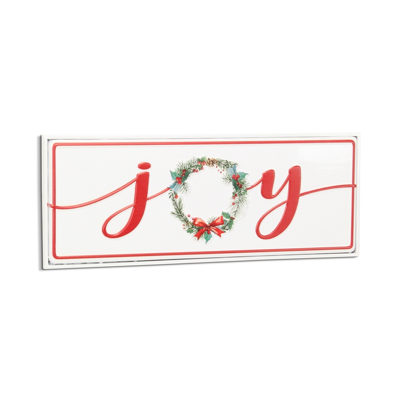 Clara Holiday Metal Sign - Joy