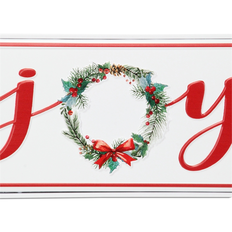 Clara Holiday Metal Sign - Joy