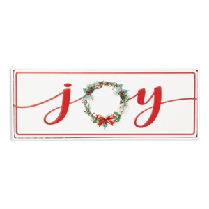 Clara Holiday Metal Sign - Joy