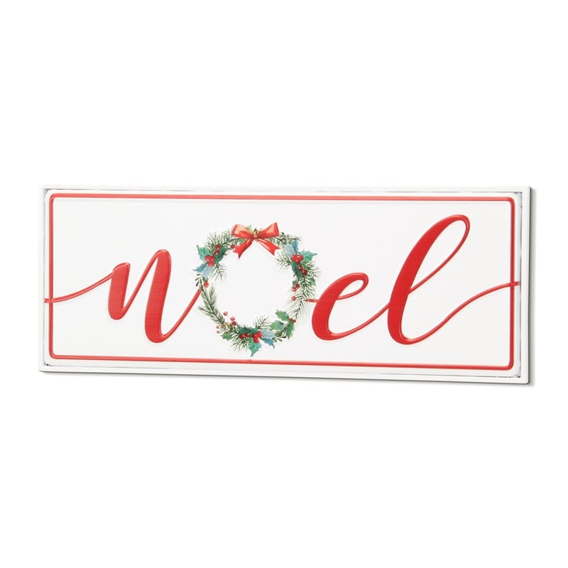 Clara Holiday Metal Sign - Noel