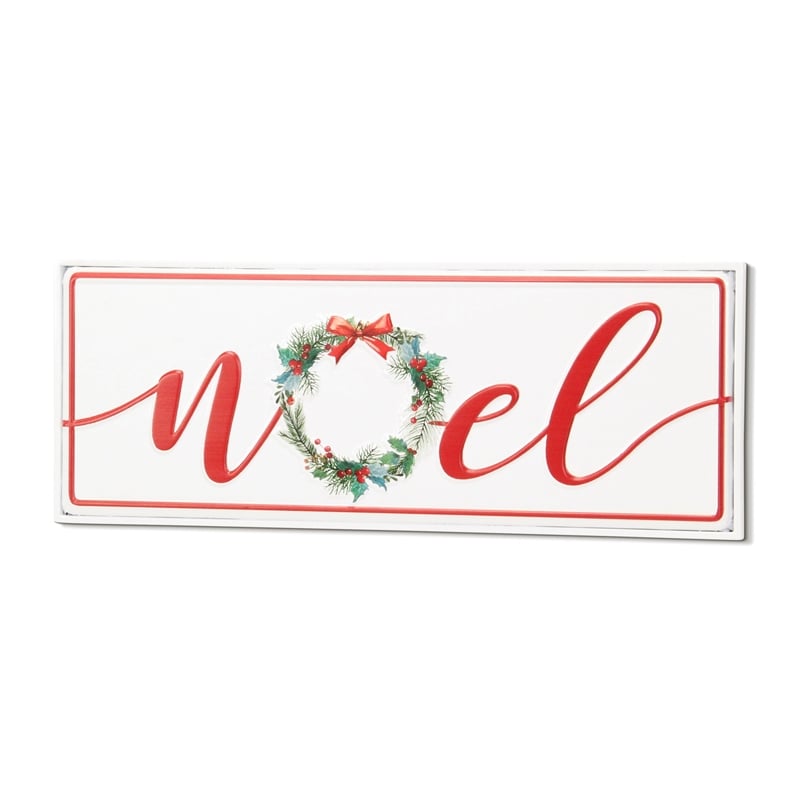 Clara Holiday Metal Sign - Noel