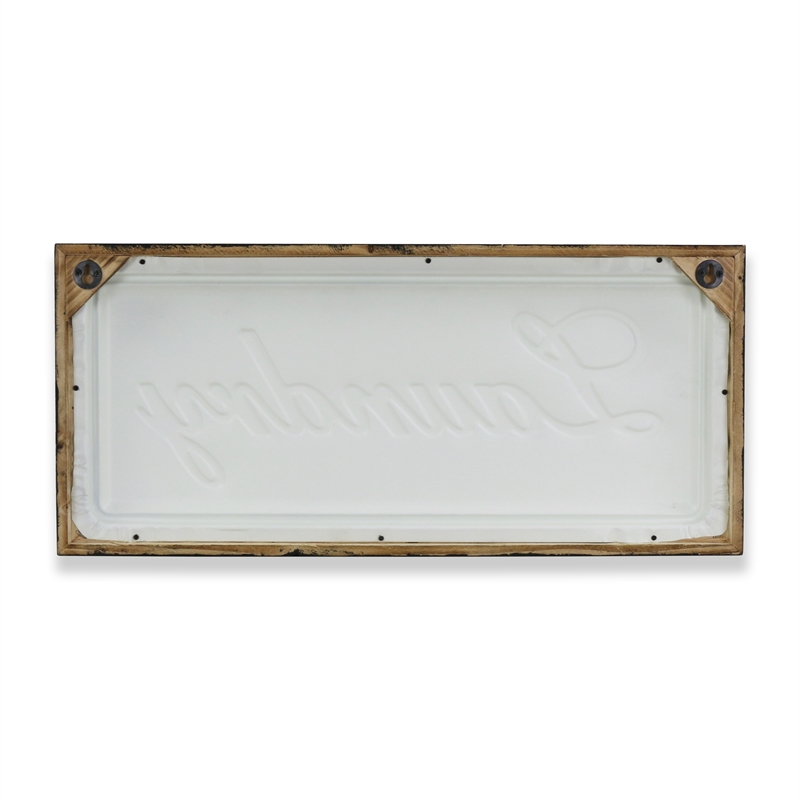 Colista Elegant Laundry Wall Sign - Black