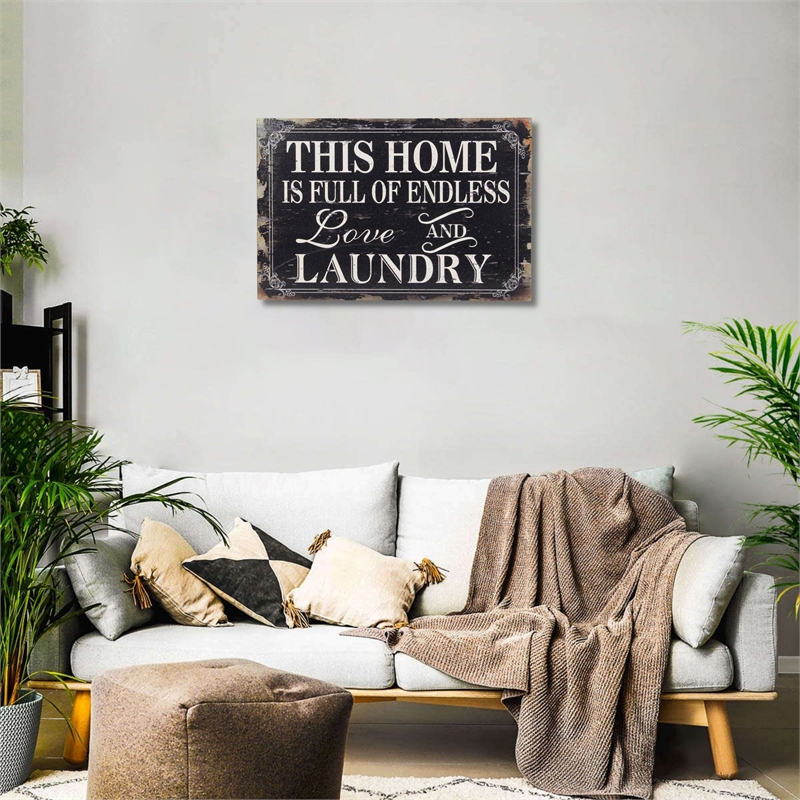 Patrice Wooden Wall Sign - Endless Laundry