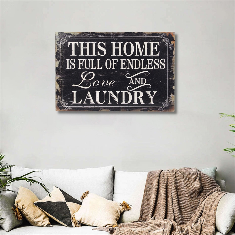 Patrice Wooden Wall Sign - Endless Laundry