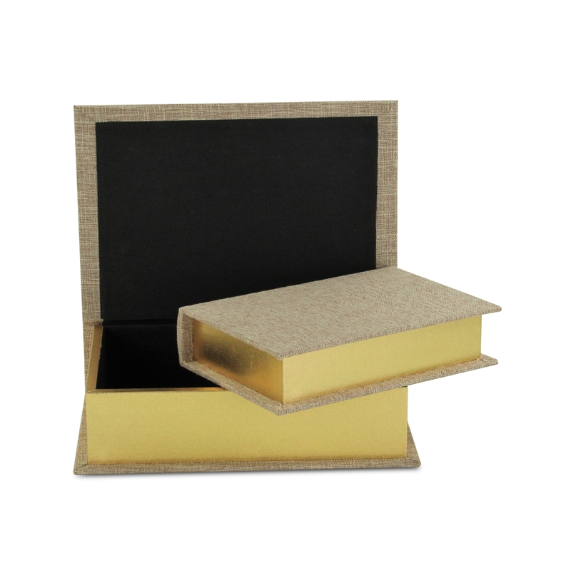 Canter Isle Linen Book Box Set - Beige