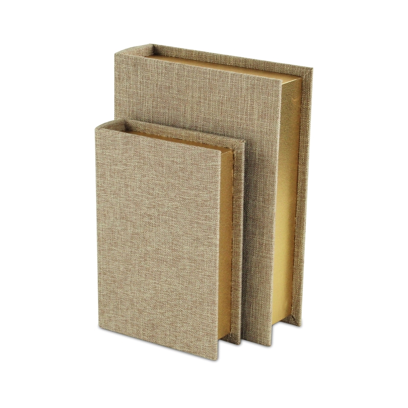 Canter Isle Linen Book Box Set - Beige