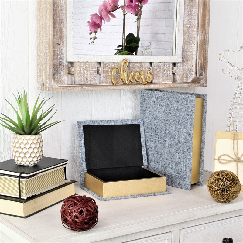 Canter Isle Linen Book Box Set - Light Blue