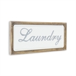 Colista Elegant Laundry Wall Sign - White