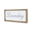 Colista Elegant Laundry Wall Sign - White