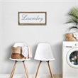 Colista Elegant Laundry Wall Sign - White