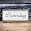 Colista Elegant Laundry Wall Sign - White