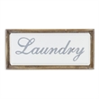 Colista Elegant Laundry Wall Sign - White