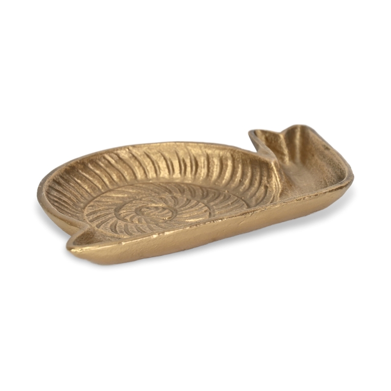 Verdor Golden Snail Cast Iron Catchall Tray