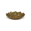 Ellis Cast Iron Gold Finish Table Decor - Lotus - Large