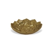 Ellis Cast Iron Gold Finish Table Decor - Lotus - Large