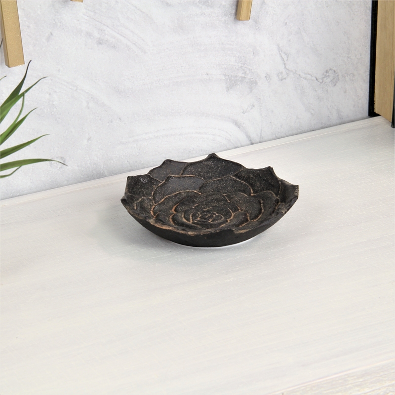Ellis Cast Iron Table Decor - Lotus - Small