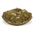Ellis Cast Iron Gold Finish Table Decor - Lotus - Small