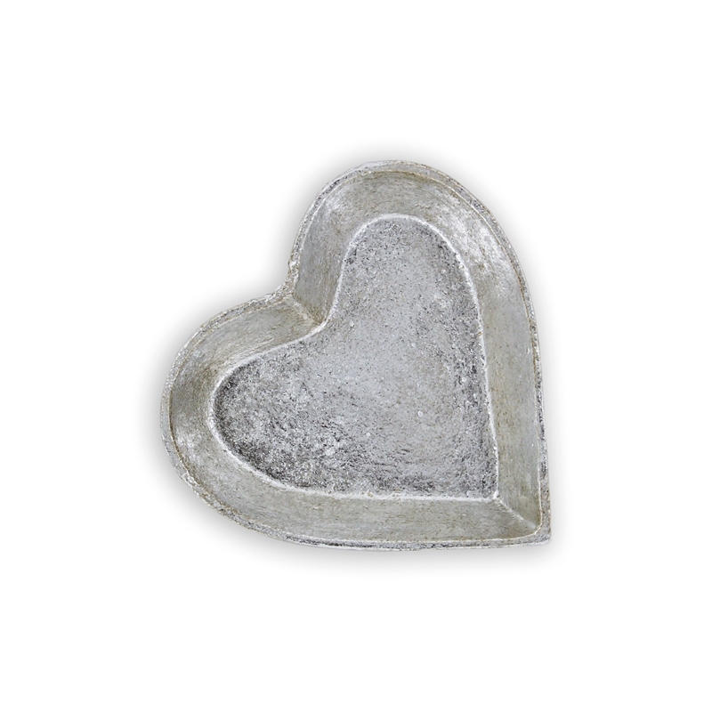 Isano Silver Cast Iron Catchall Dish - Heart