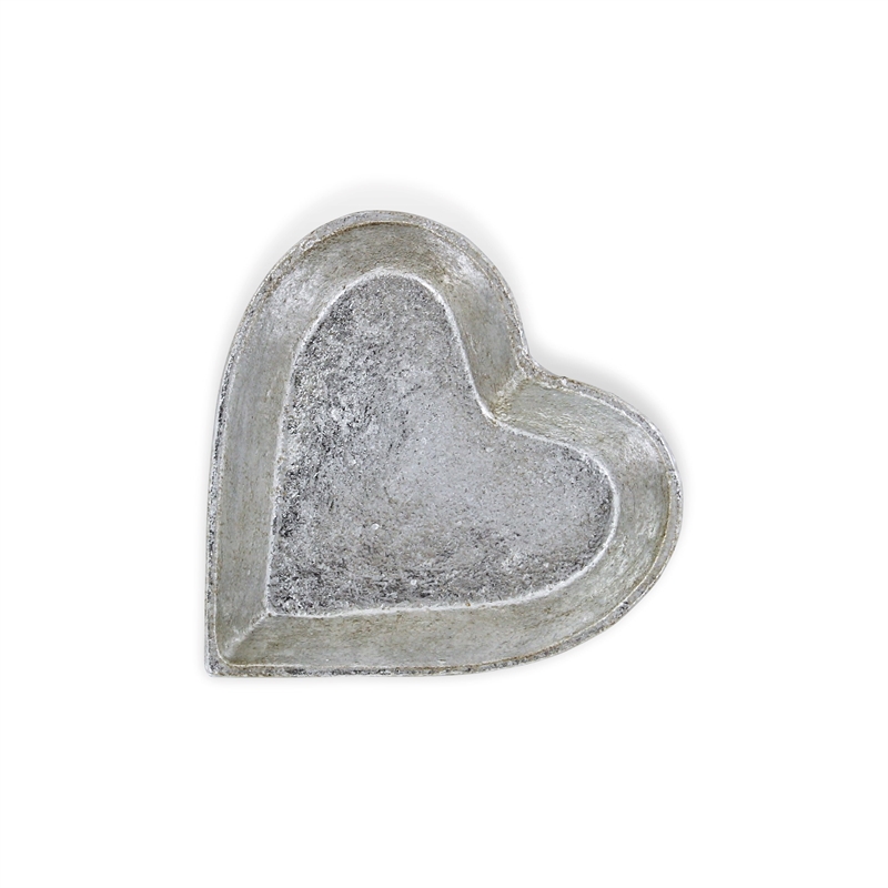 Isano Silver Cast Iron Catchall Dish - Heart