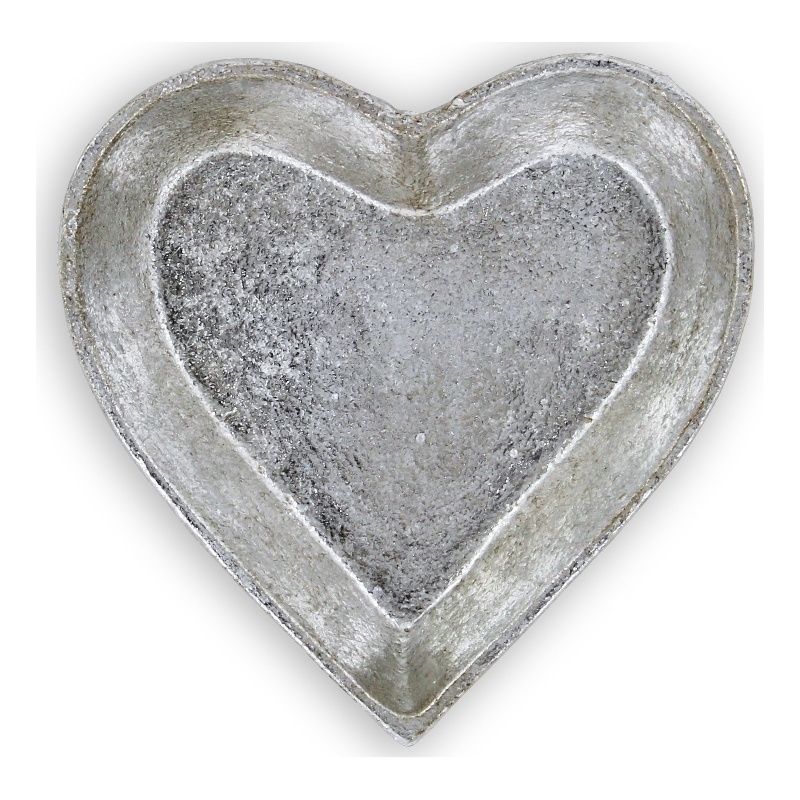 Isano Silver Cast Iron Catchall Dish - Heart