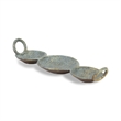 Arlo Cast Iron Brushed Gold-Blue Catchall Dish
