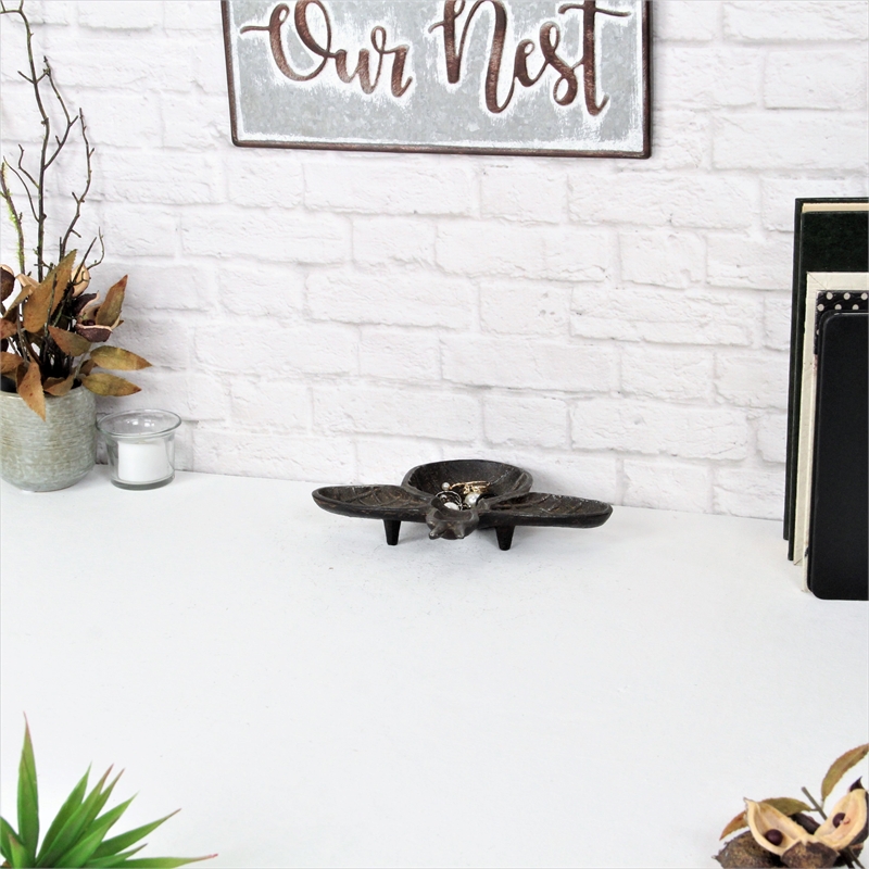 Roven Cast Iron Bumble Bee Dish - Black