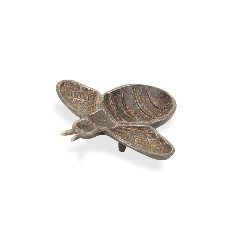 Roven Cast Iron Bumble Bee Dish - Black