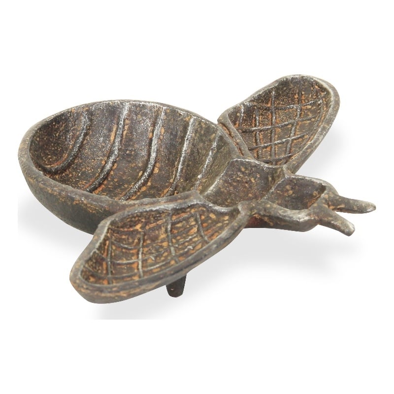 Roven Cast Iron Bumble Bee Dish - Black