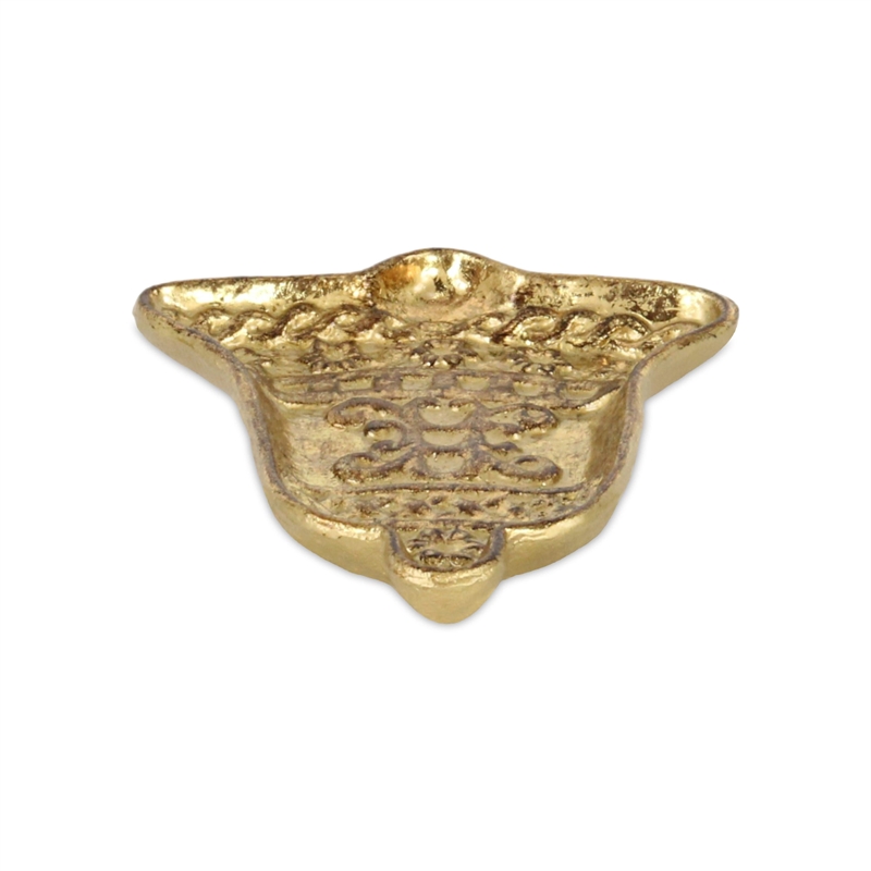 Christmas Bell Cast Iron Gold Catchall Dish