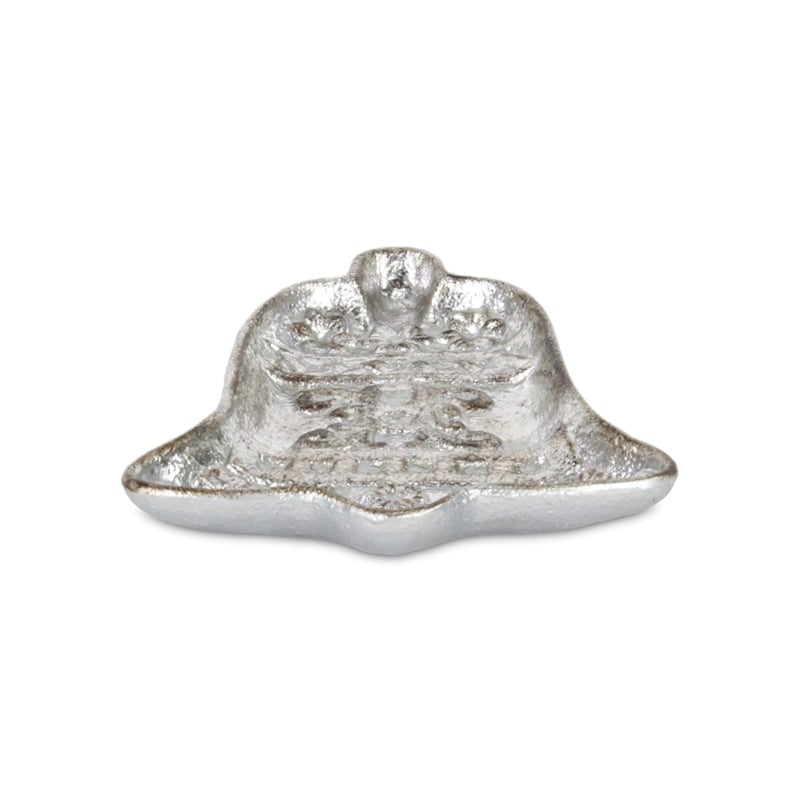 Christmas Bell Cast Silver Gold Catchall Dish