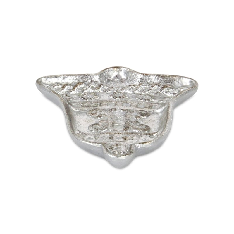 Christmas Bell Cast Silver Gold Catchall Dish