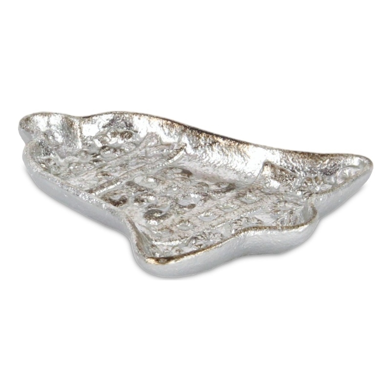 Christmas Bell Cast Silver Gold Catchall Dish