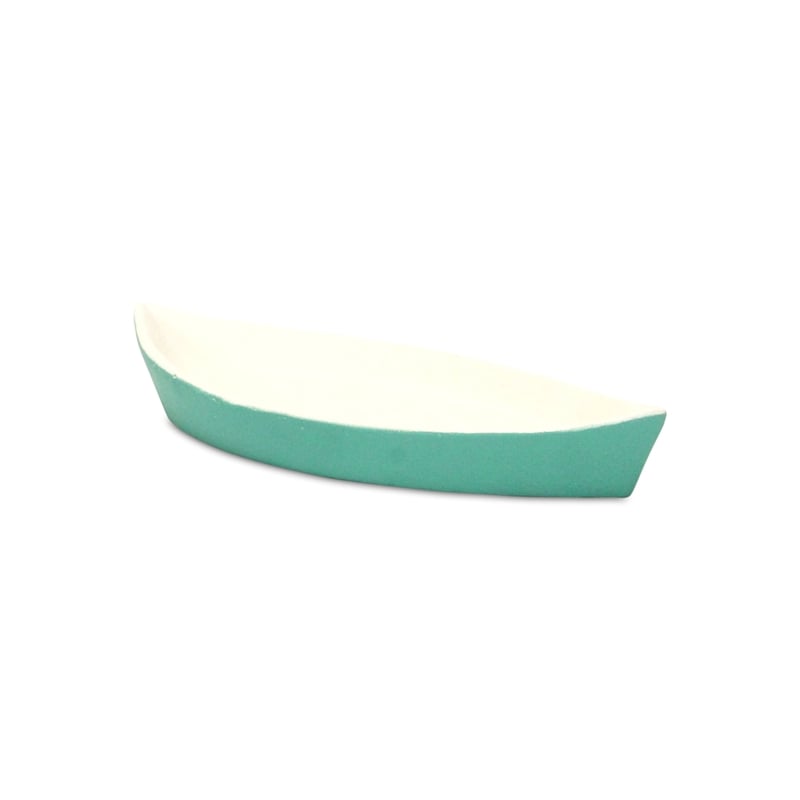 Saoirse Teal & White Cast Iron Boat Dish