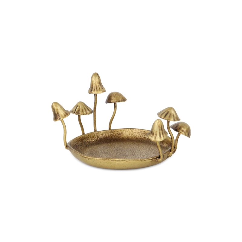 Qinrie Cast Iron Catchall Forest Fungi Tray