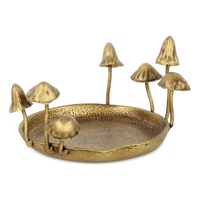 Qinrie Cast Iron Catchall Forest Fungi Tray