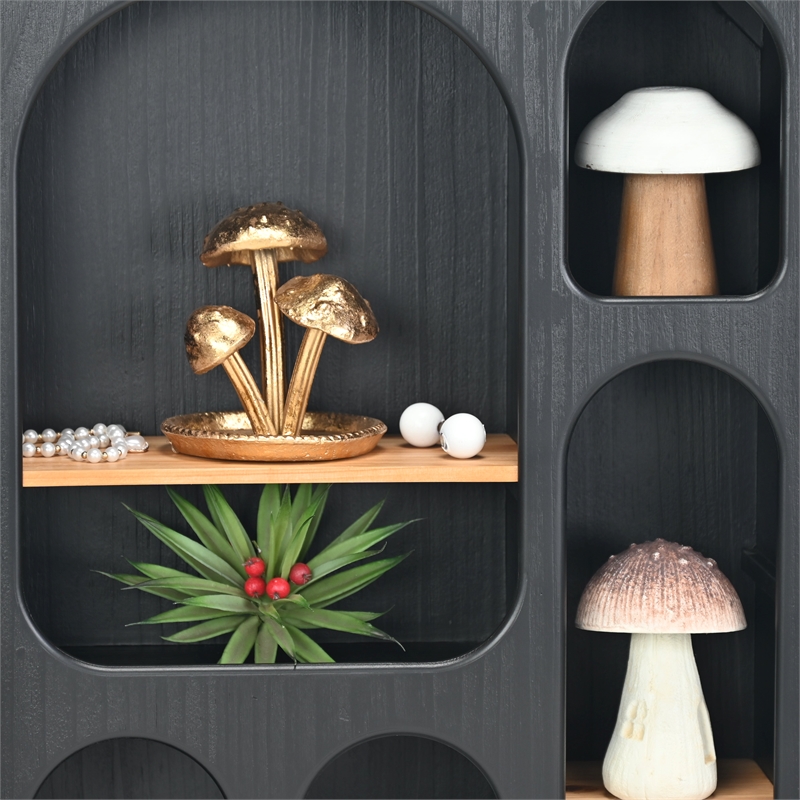 Hareton Cast Iron Golden Forest Fungi Trio Table Decor