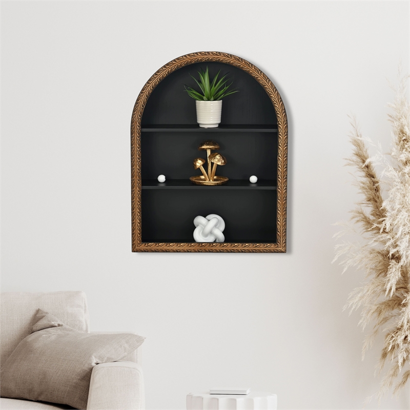 Hareton Cast Iron Golden Forest Fungi Trio Table Decor